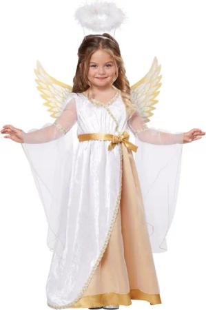California Costumes Kostüm Engel-Kostüm für Kinder Krippenspiel-Kostüm Fasching-Kostüm 3-teilig