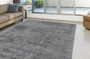 calo-deluxe Teppich "Viteox 200" rechteckig 13 mm Höhe Viskose, Kurzflor, Wohnzimmer