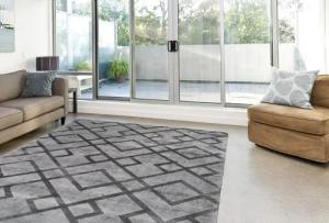 calo-deluxe Teppich "Viteox 310" rechteckig 13 mm Höhe Viskose, Kurzflor, Wohnzimmer