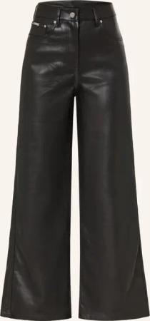 Calvin Klein Jeans Marlenehose in Lederoptik