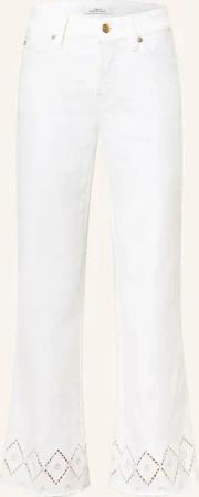 CAMBIO Bootcut-Hose FRANCESCA mit Lochspitze