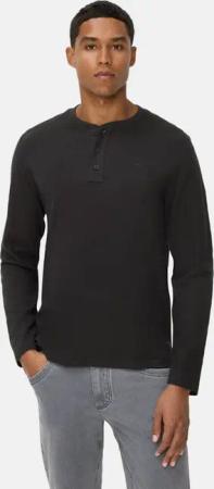 camel active Henleyshirt aus reiner Baumwolle Langarm Henley