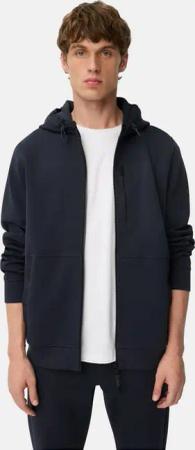 camel active Sweatjacke mit 4-Way Stretch Langarm Kapuze