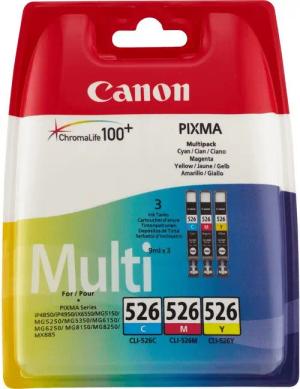 Canon 3er Canon Original Patronen CLI-526 (4541B012) Multipack Tintenpatrone