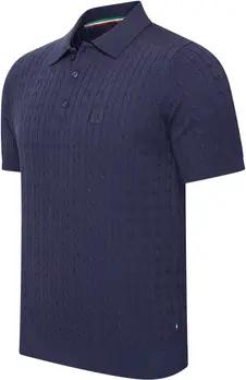 Cappuccino Italia  Poloshirt Caorle Cable Knit Polo