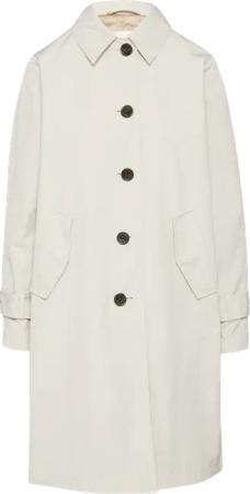 Carcoat mit Rückenschlitz und Riegeldetail am Ärmel