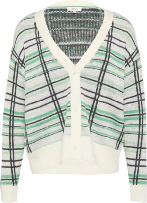 Cardigan aus Wollmix mit Karomuster