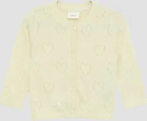 Cardigan mit Herz-Ajourmuster