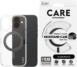 CARE by PanzerGlass Handyhülle Kickstand Case für Apple iPhone 16, Backcover, Schutzhülle, Handyschutzhülle, Case, Schutzcase, stoßfest
