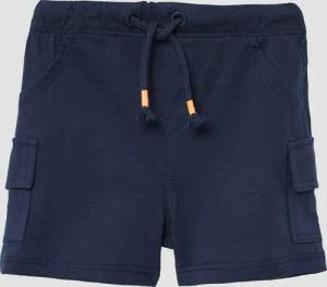 Cargo-Shorts aus Baumwolle mit verstellbarem Elastikbund