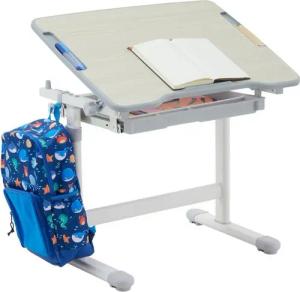 CARO-Möbel Kinderschreibtisch VITA, Kinderzimmer Schreibtisch neigbar Schublade & Rucksackhalterung