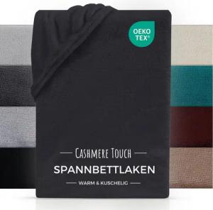 Carpe Sonno Spannbettlaken Cashmere Touch Winter Bettlaken 90x200 100x200 140x200 180x200 200x200, Fleece, Gummizug: rundum, (1 Stück), Kuscheliges Spannbettlaken 100x200 Warmes Spannbetttuch Anthrazit