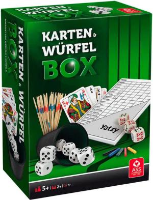 Cartamundi Spielesammlung Würfel- und Kartenbox, Spielesammlung, Made in Germany