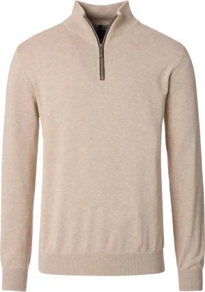 Casa Moda Halfzip Pullover Solid Beige - Größe XXL