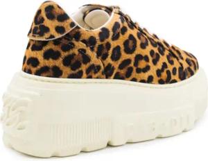 Casadei Low-Top Sneaker - Leopard Leather Nexus Sneakers - Gr. 37,5 (EU) - in Weiß - für Damen