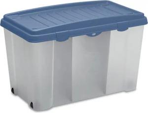 Casaria Aufbewahrungsbox, 120L Deckel Rollen Kunststoff BPA frei XXL Rollbox Kunststoffbox