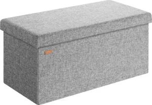 Casaria Sitzbank (1-St), mit Stauraum 80x40x40cm Faltbar 100 L Gepolstert Deckel Stoff