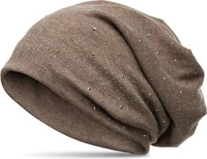 Caspar Beanie MU137 Beanie Mütze mit Strass und warmem Flanell Stoff
