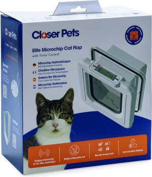 CAT MATE Katzenklappe Super Sel Chip + Disc 355 weiß