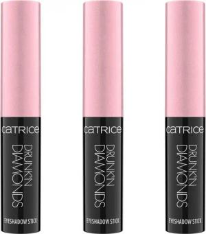 Catrice Lidschatten Drunk'n Diamonds Eyeshadow Stick, 3-tlg., Stick-Format für schnellen und unkomplizierten Einsatz