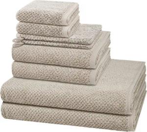 Cawö Handtuch Set Pure, Walkfrottee (Spar-Set, 8-St), 2 X Wasch- 2 X Gäste- 2 X Dusch- 2 X Handtuch im Set - Baumwolle