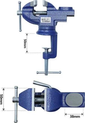 CCLIFE Schraubstock Schraubstock Drehbar 50/70mm Werkbankschraubstock Parallelschraubstock