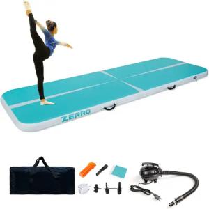 CCLIFE Turnmatte Turnmatte Tumbling Airtrack 5m 20 cm mit Elektrischer Luftpumpe