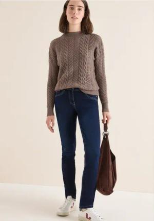 Cecil Damen Jeans im Skinny Fit in Blau, Gr: 33