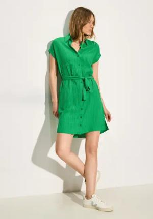 Cecil Damen Kleid mit Struktur in Grün, Gr: L