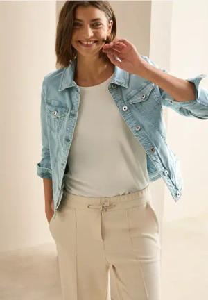 Cecil Damen Leichte Jeansjacke in Grün, Gr: XS