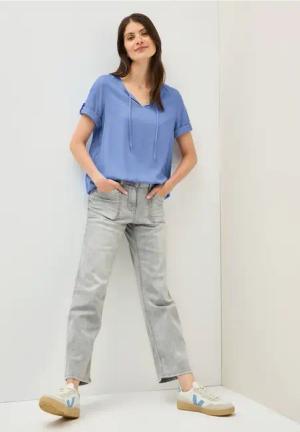 Cecil Damen Tunika in Unifarbe in Blau, Gr: XXL