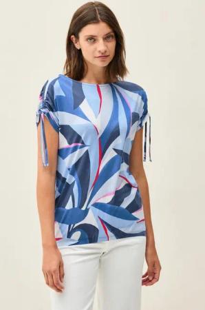 CECIL Print-Shirt mit Elastiksaum