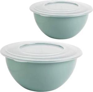 Centi Aufbewahrungsschüssel KRETA 5 L mit transparenten Deckel, Kunststoff, (2er-Set), Ø 28 cm, H 13,5 cm