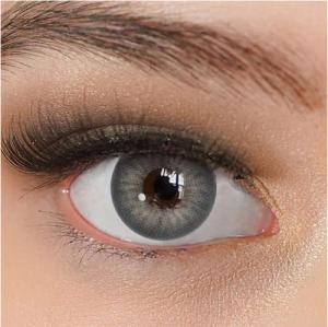 Charmiga Jahreslinsen Farbige Kontaktlinsen Grau, Farblinsen ohne Stärke, Dawn Gray, Beauty, Halloween