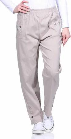 Cherry Berry Schlupfhose Damen Sommerhose luftig leichte Freizeithose mit Stretch elasticher Gummizug, in Unifarben, auch große Größen erhältlich