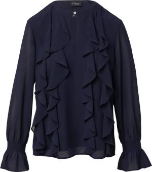 Chiffonbluse mit Volants