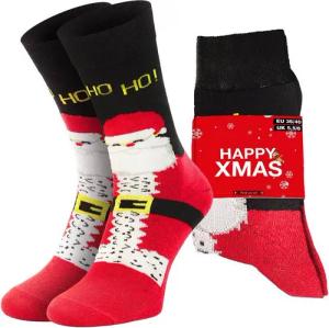 Chili Lifestyle Freizeitsocken XMAS Lustige Socken mit Spruch Banderole als Geschenksocken (Paar, 1-Paar, Mit Spruchbanderole) Weichbund ohne Gummidruck