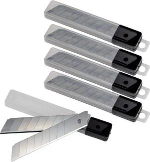 ChiliTec Cuttermesser Cuttermesser Ersatz Abbrechklingen 18mm (50 Stück) im Köcher, Klinge: 1,8 cm, (50-tlg), Cutterklingen im Köcher