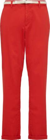 Chino mit geflochtenem Gürtel und Garment Dye