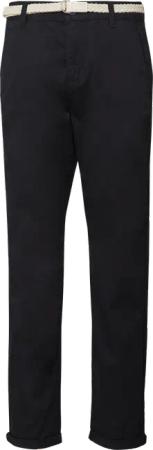 Chino mit geflochtenem Gürtel und Garment Dye