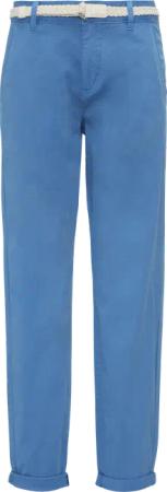 Chino mit geflochtenem Gürtel und Garment Dye