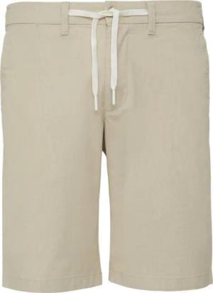 Chino-Shorts aus Baumwollstretch in melierter Optik