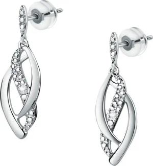 CHRIST Paar Ohrhänger CHRIST Damen-Ohrhänger 375er Weißgold 2 Diamant