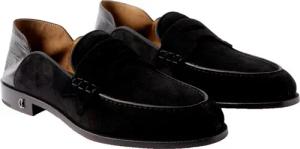CHRISTIAN LOUBOUTIN Loafers Suede Penny No Back Slippers Sneakers Schuhe Turnschuhe Loafer klappbaren Ferse