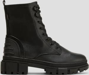 Chunky Boots in Leder-Optik