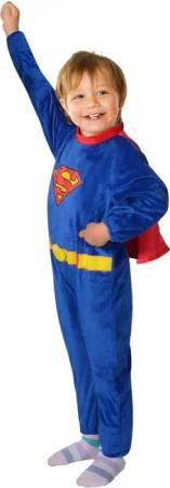 Ciao s.r.l Kostüm Flauschiges Superman-Kostüm für Babys blau-rot-gelb