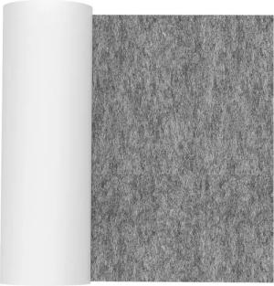 Clanmacy Möbelfuß Filz selbstklebend 50x150cm, Filzgleiter Selbstklebend Grau