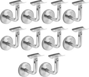 Clanmacy Treppengeländer Handlaufträger 10x Handlaufhalter Edelstahl Handlauf Wandhalter, 6.5 cm Länge, 5.5 cm Höhe, mit 1 Pfosten, 10-tlg.