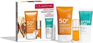 CLARINS Geschenkset - Clarins Sonnenpflege SPF50 Set 50ml / 30ml / 7ml