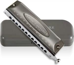 Classic Cantabile Mundharmonika Classic Cantabile CH-48 Chromatic Mundharmonika C-Dur, diatonisch, 2-St., 48 Stimmzungen aus Phosphorbronze